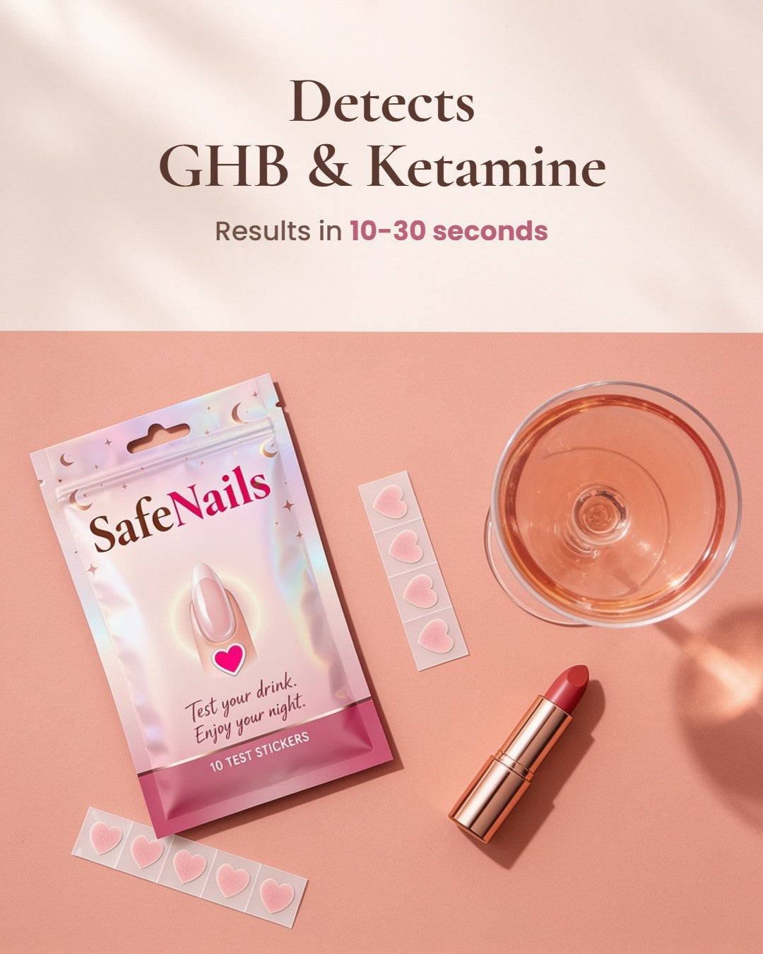 Detects GHB and ketamine
